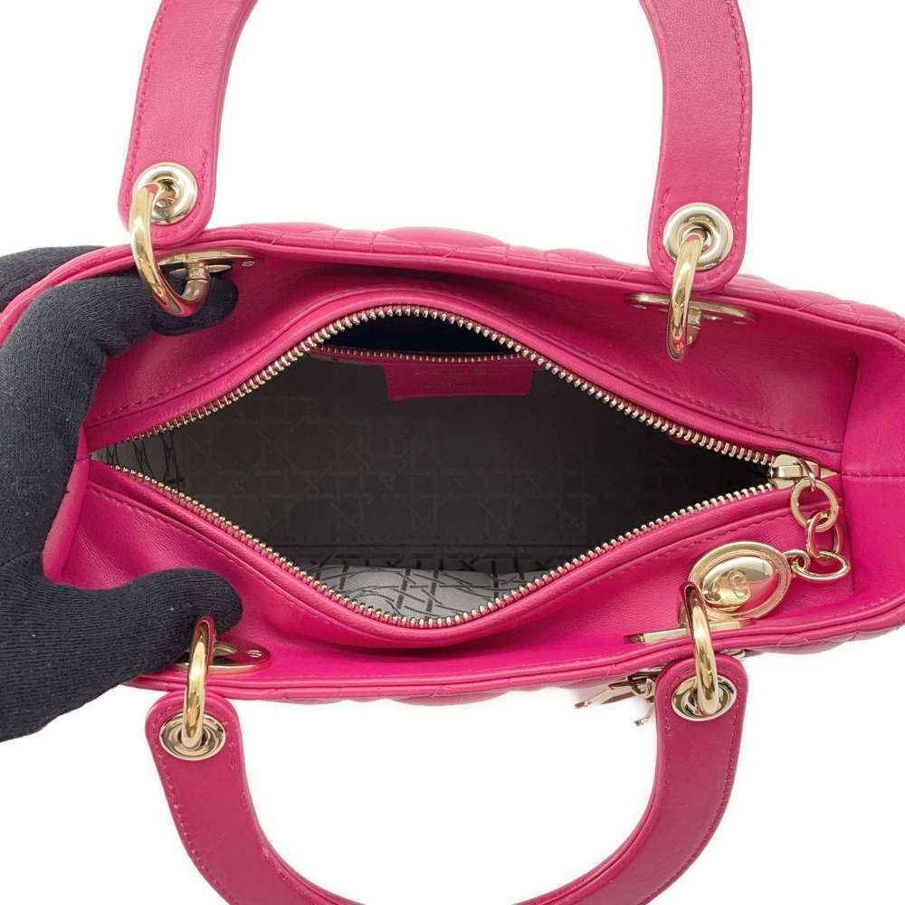 Christian Dior handbag Lady Cannage shoulder bag - Picture 6 of 12